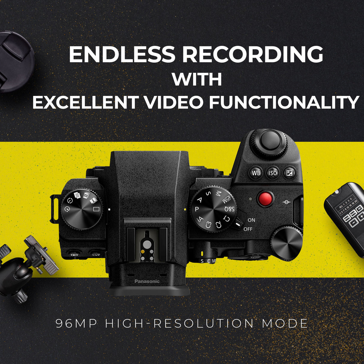 Panasonic  LUMIX S5II Hybrid 24.2MP Mirrorless Camera with 20-60mm and 85mm Mirrorless Lens Bundle