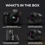 Panasonic  LUMIX S5II Hybrid 24.2MP Mirrorless Camera with 20-60mm and 85mm Mirrorless Lens Bundle