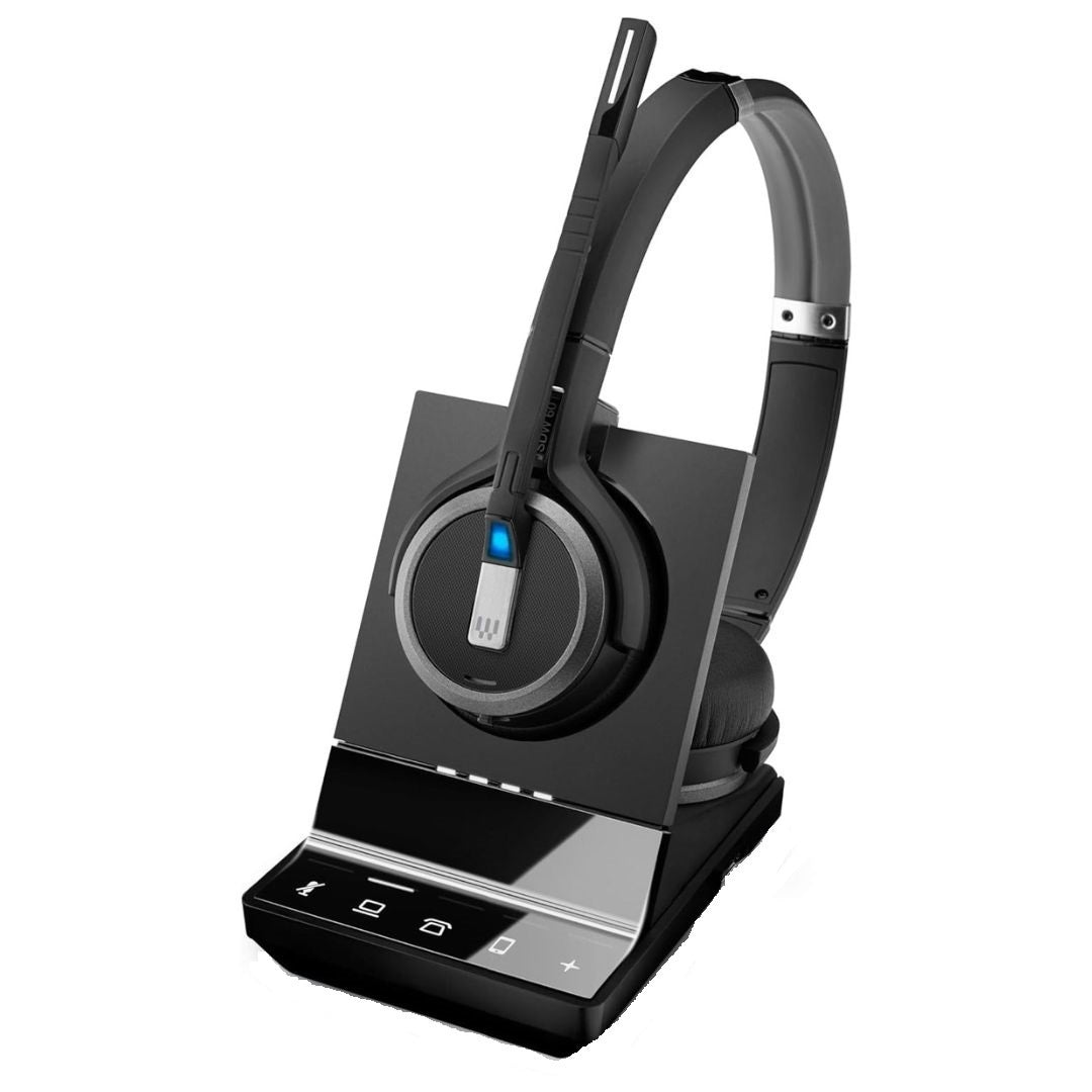 Sennheiser SDW 5065 Binaural Wireless DECT Headset for Softphone, PC and Mobile Phone (Black)