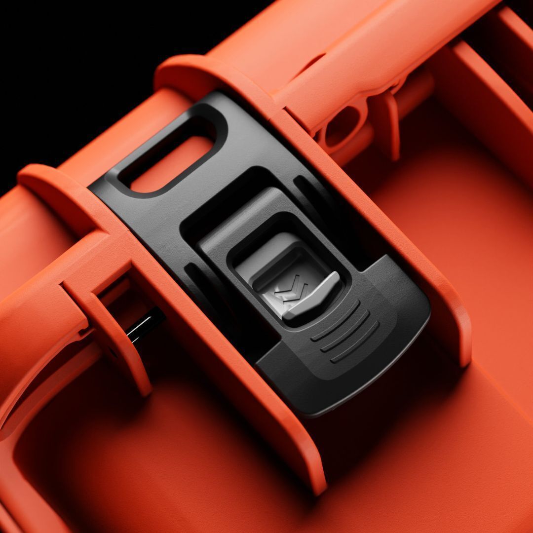 Nanuk 915 Pro IP67 Rated Impact-Resistant Hard Case with Soft Grip and Ergonomic Handle (Orange)
