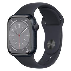 Apple Watch Series 8, 41mm GPS, Aluminum Case with Sport Band (Midnight) (Certified Refurbished)