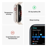 Apple Watch Series 8 GPS Plus Cellular 45mm Gold Stainless Steel Case (Refurbished)