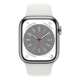 Apple Watch Series 8, 41mm GPS + Cellular (Silver Aluminum Case) (Certified Refurbished)
