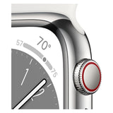 Apple Watch Series 8, 41mm GPS + Cellular (Silver Aluminum Case) (Certified Refurbished)