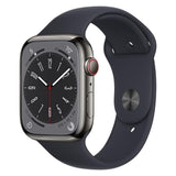 Apple Watch Series 8 GPS Plus Cellular 45mm Graphite Stainless Steel Case (Refurbished)