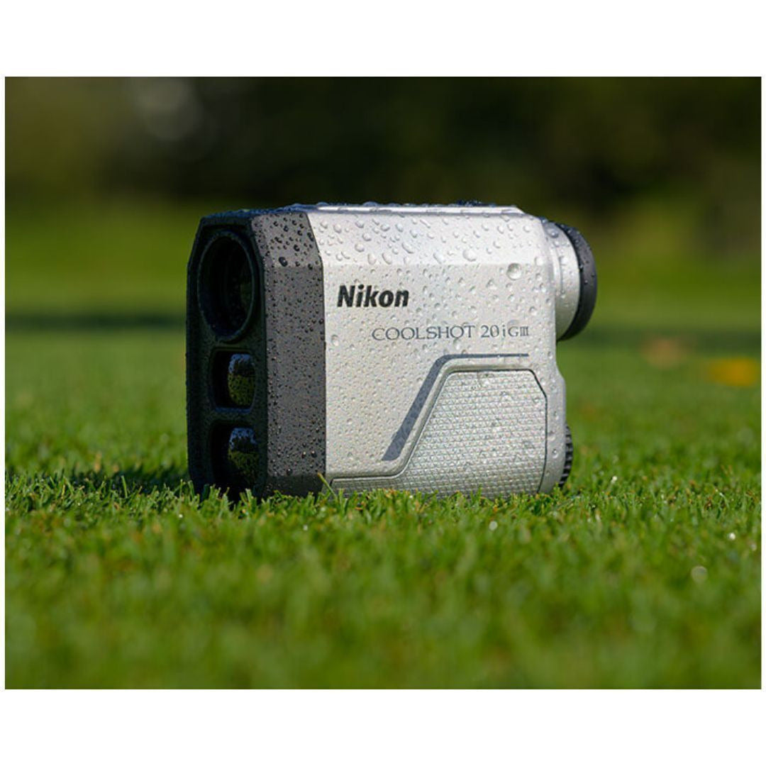 Nikon COOLSHOT 20i GIII Golf Range Finder with Harness, Cleaning Pen, and Accessories