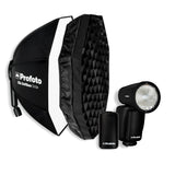 Profoto A10 AirTTL-C Studio Light for Sony with Softbox and Softgrid Bundle