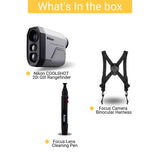Nikon COOLSHOT 20i GIII Golf Range Finder - Pinpoint Accuracy with Harness, Cleaning Pen