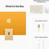 Apple iMac 24" with Apple M1 Chip, 8GB RAM, 256GB SSD, Yellow (Certified Refurbished)