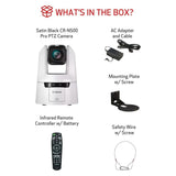 Canon CR-N500 PTZ Camera with 1.0-Inch Type CMOS Sensor and DIGIC DV 6 Image Processor (White)