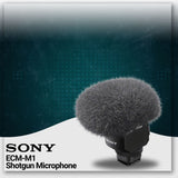 Sony Digital Shotgun Microphone ECM-M1 with Triple Shoe Bracket,128GB SD Card