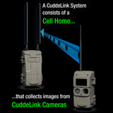 Cuddeback CuddeLink Wireless, Low-Glow Black Flash LED Camera with Cuddeback CuddeLink Cell Home