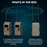 Cuddeback CuddeLink Wireless, Low-Glow Black Flash LED Camera with Cuddeback CuddeLink Cell Home
