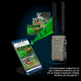 Cuddeback CuddeLink Wireless, Low-Glow Black Flash LED Camera with Cuddeback CuddeLink Cell Home