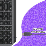 Logitech MX Keys S Keyboard and MX Master 3S Mouse Combo (Graphite) with Headphones, and Desk Mat
