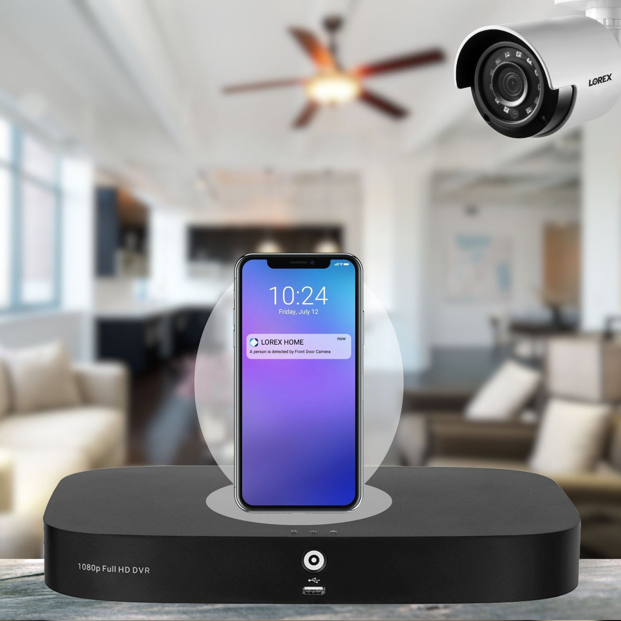 Lorex 1080p 8-Channel 1TB Wired DVR Security System with 8 Weatherproof Cameras