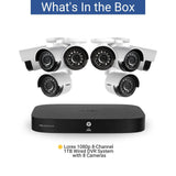 Lorex 1080p 8-Channel 1TB Wired DVR Security System with 8 Weatherproof Cameras