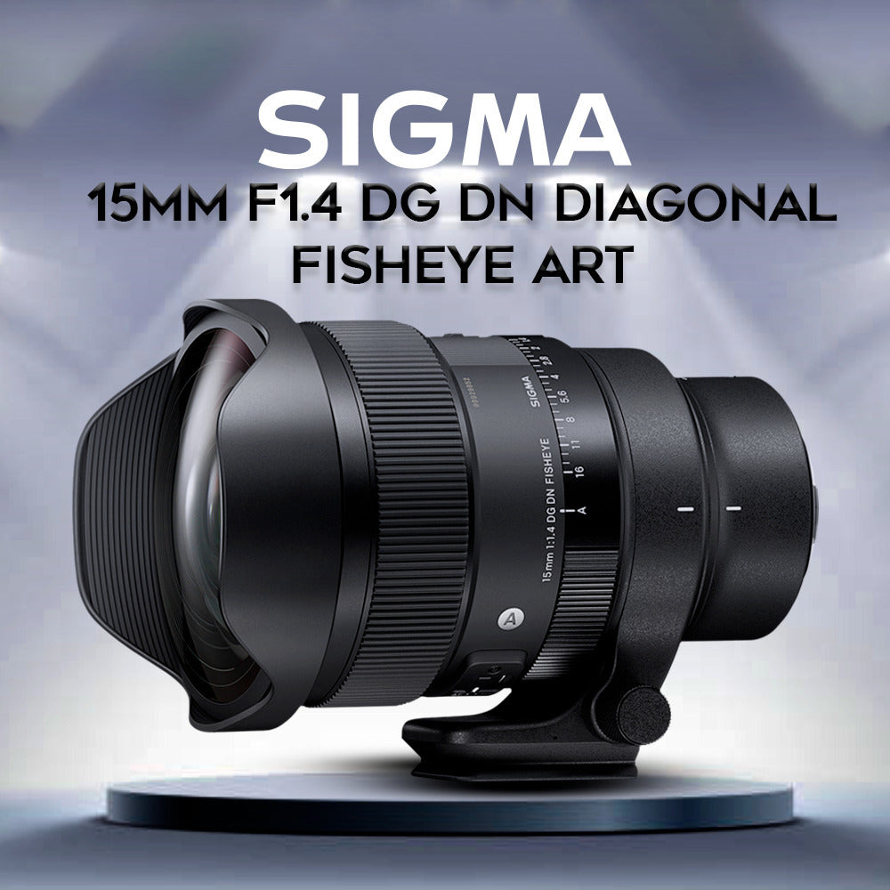 Sigma 15mm F1.4 DG DN Diagonal Fisheye Art, Sony E Mount with Corel Software, 65GB SD and Hardcase