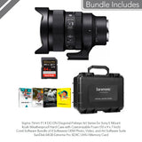 Sigma 15mm F1.4 DG DN Diagonal Fisheye Art, Sony E Mount with Corel Software, 65GB SD and Hardcase