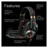 EPOS H6PRO Open Acoustic Gaming Headset with Mic, Cushioned Headband, and Magnetic Boom Arm (Green)