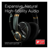 EPOS H6PRO Open Acoustic Gaming Headset with Mic, Cushioned Headband, and Magnetic Boom Arm (Green)