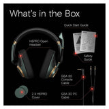 EPOS H6PRO Open Acoustic Gaming Headset with Mic, Cushioned Headband, and Magnetic Boom Arm (Green)