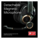 EPOS H6PRO Open Acoustic Gaming Headset with Mic, Cushioned Headband, and Magnetic Boom Arm (Green)