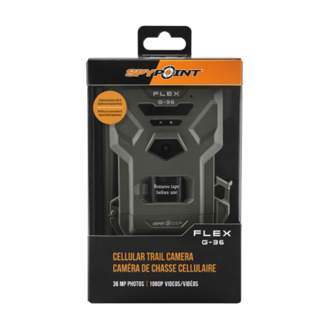 Spypoint FLEX-G 36 Megapixel Cellular Trail Camera with 0.3-Second Trigger Speed and 100-Feet Flash