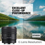 Sony E 15mm F1.4 G APS-C Large Aperture Wide Angle G Lens with Editing Software, 64GB SD Card Bundle