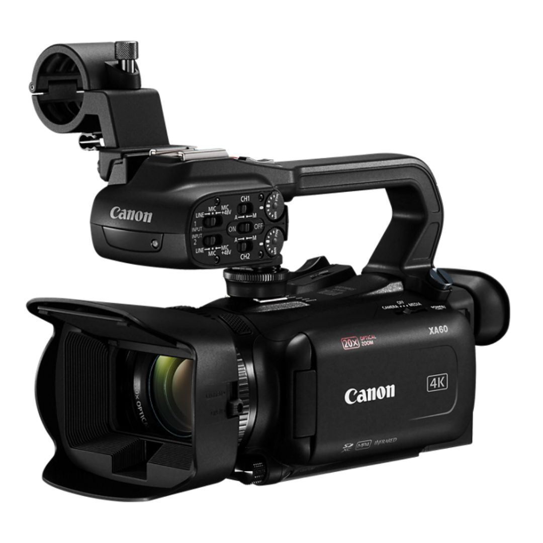 Canon XA60 Professional UHD 4K Camcorder with LCD Touchscreen and 20x Optical Zoom Lens (Black)