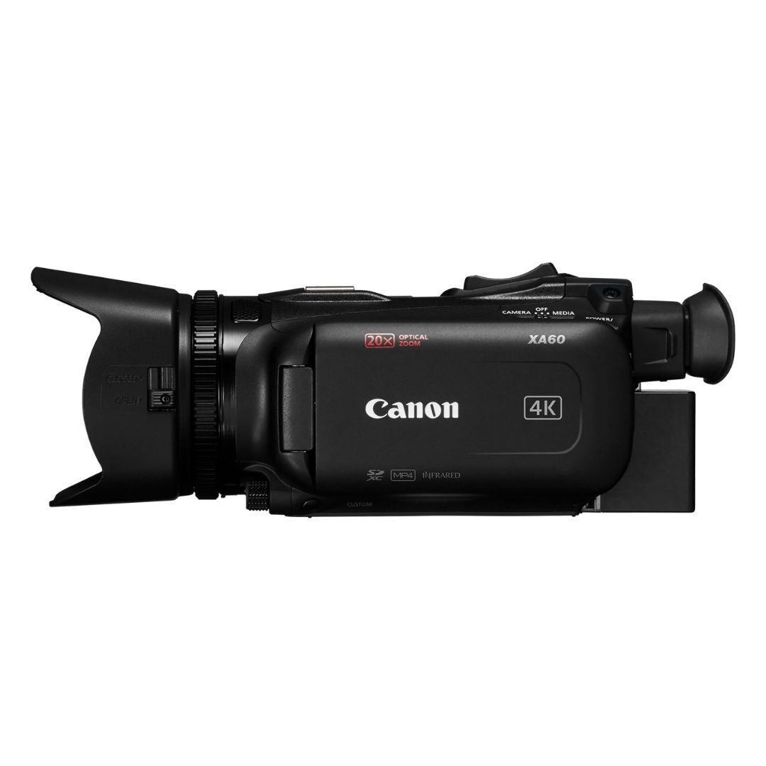 Canon XA60 Professional UHD 4K Camcorder with LCD Touchscreen and 20x Optical Zoom Lens (Black)