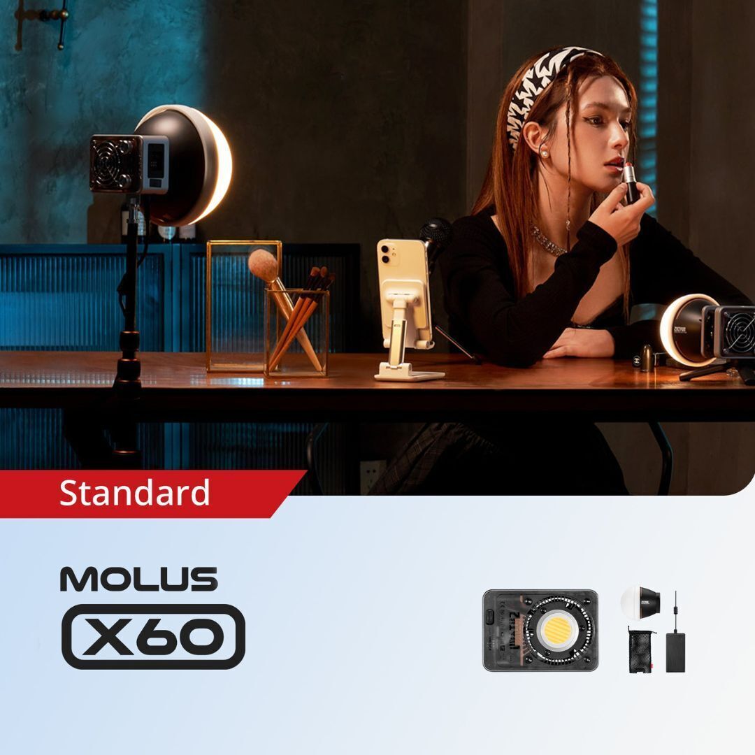 Zhiyun MOLUS X60 Bi-Color Portable LED Monolight with Nine Creative Lighting Effects