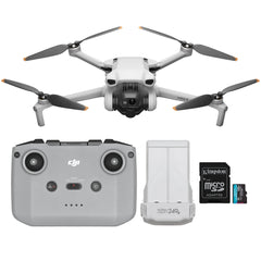 DJI Mini 3 Camera Drone with RC-N1 Remote Controller and 128GB MicroSDXC Card Bundle