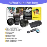 Sony SEL40F25G FE 40mm f/2.5 G Full-Frame G Lens with Editing Software, 64GB Memory Card Bundle