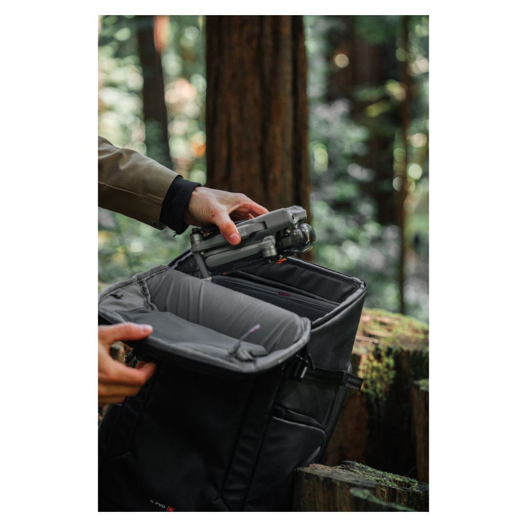 Nanuk N-PVD 30L Backpack with Double-Layered Foam Body for Cameras, Drones, and Accessories (Black)