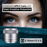 Sony 30mm f/3.5 Macro Lens for Alpha NEX Cameras with Editing Software, 64GB SD Card Bundle