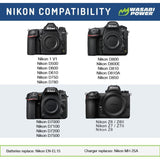 Wasabi Power EN-EL15 Lithium-Ion Replacement Battery with Grade-A Cells