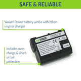 Wasabi Power EN-EL15 Lithium-Ion Replacement Battery with Grade-A Cells