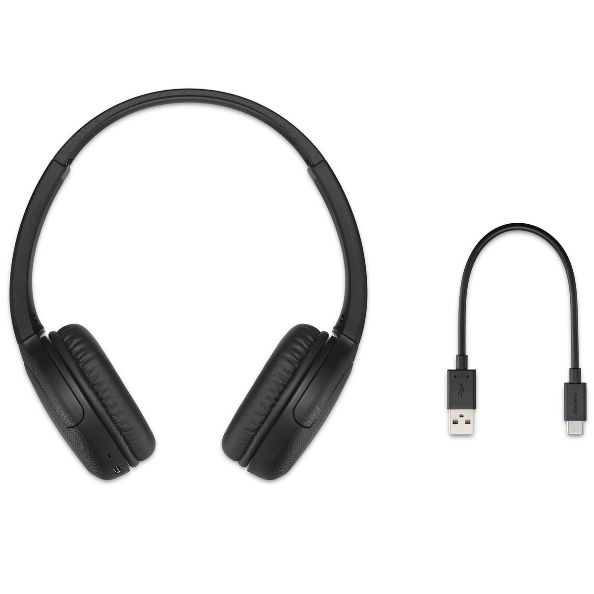 Sony WH-CH520 Stamina Wireless On-Ear Bluetooth Headphones (Black) with Protective Case