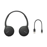 Sony WH-CH520 Stamina Wireless On-Ear Bluetooth Headphones (Black) with Protective Case