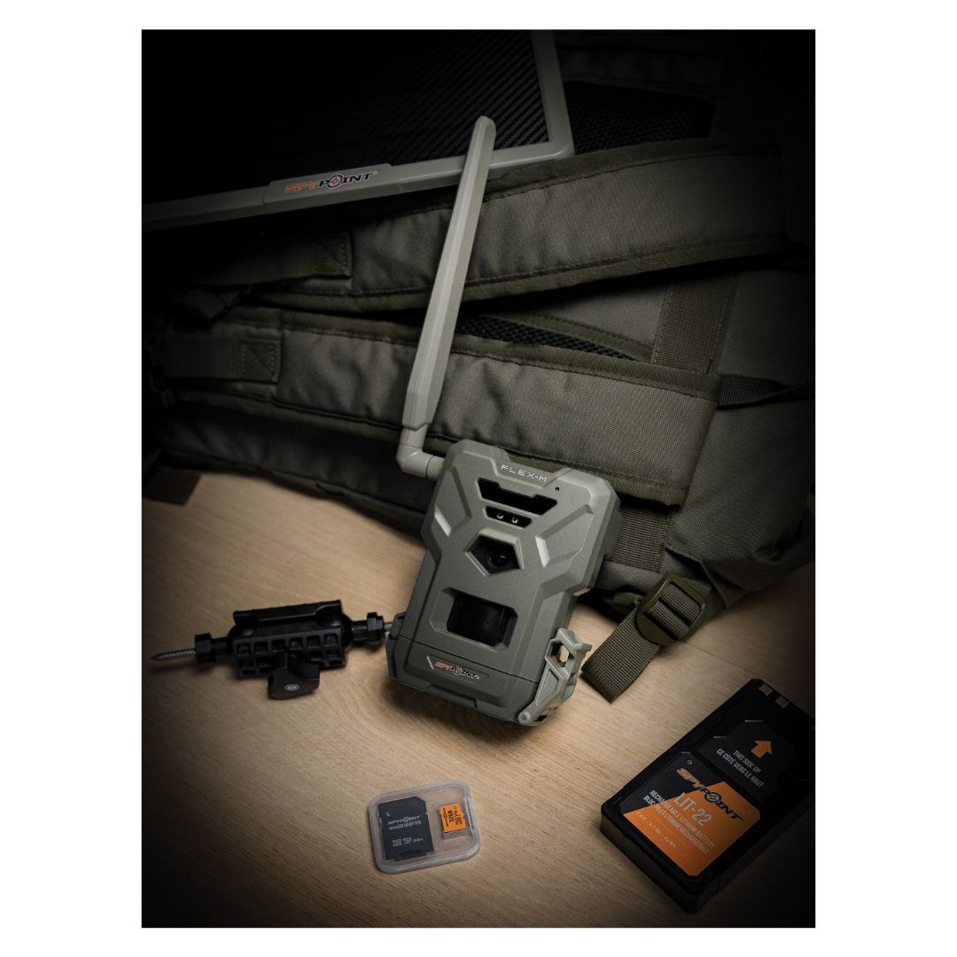Spypoint Flex M Twin Pack 28 Megapixel Cellular Trail Cameras with Dual-Sim