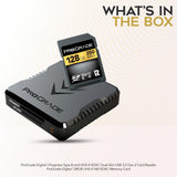 ProGrade Digital 128GB UHS-II microSDXC Memory Card with CFexpress Type B and Dual-Slot Card Reader