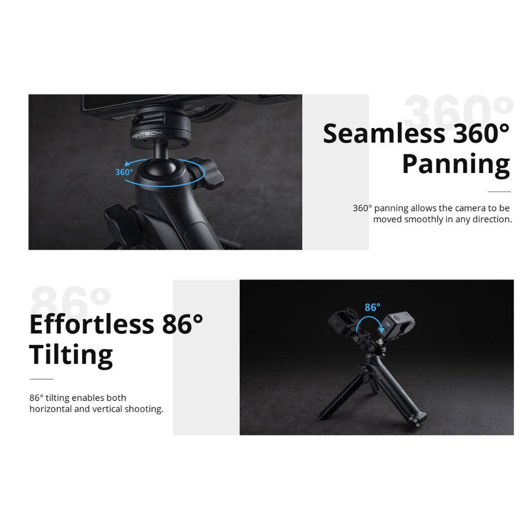 PGYTECH CapLock MantisPod Z with 360-Degree Rotation, Five Filming Modes, and Dual-Lock Design