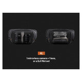 PGYTECH OneGo Solo V2 4L Splash-Resistant Large Opening Sling with Elastic Pen Slot (Obsidian)