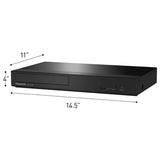 Panasonic DP-UB150-K 4K Blu-ray Player with HDR10 Plus and Hi-Res Audio (Black, Refurbished)
