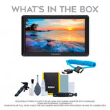 FeelWorld FW568 V3 6-Inch IPS 4K HDMI On-Camera Monitor with Cleaning Kit, and HDMI Cable