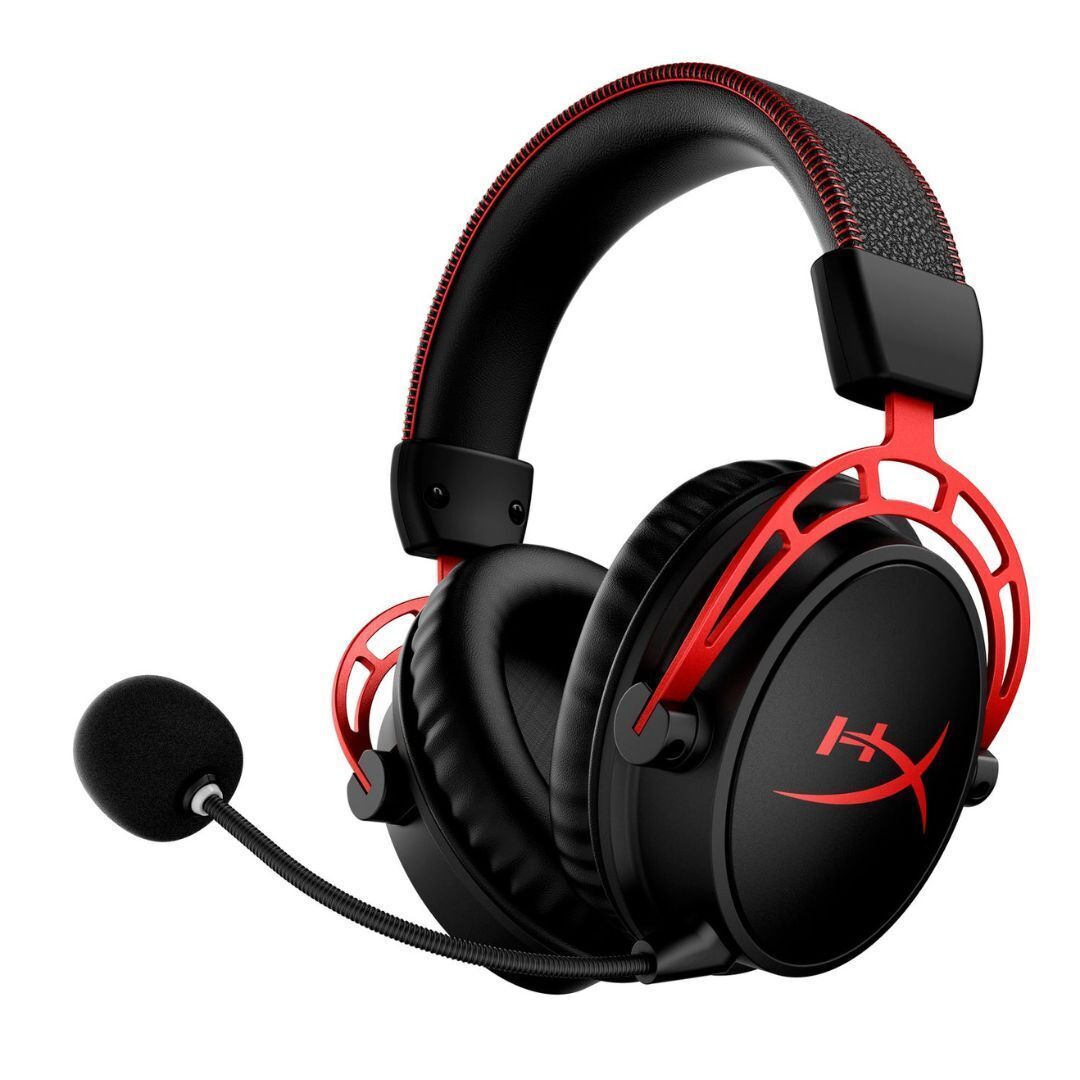 HyperX Cloud Alpha Wireless Gaming Headset for PC with DTS Headphone:X Spatial Audio (Black-Red)