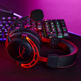HyperX Cloud Alpha Wireless Gaming Headset for PC with DTS Headphone:X Spatial Audio (Black-Red)