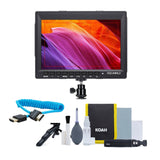 FeelWorld FW759 7" IPS On-Camera Monitor Monitor with Cleaning Kit, and HDMI Cable