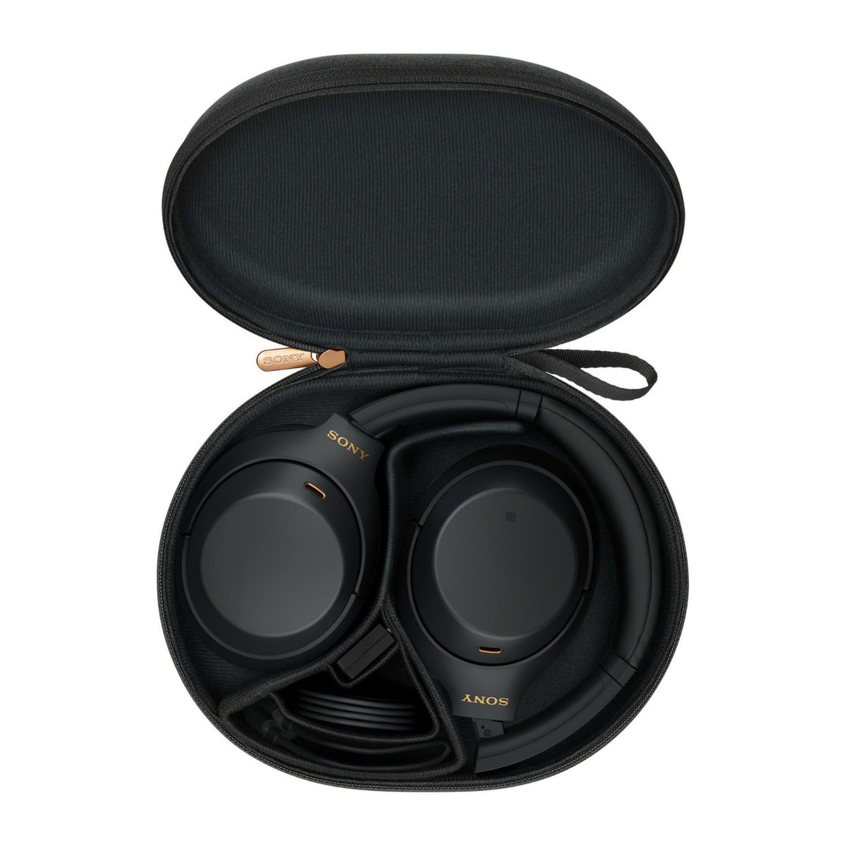 Sony WH-1000XM4 Wireless Noise Canceling Over-Ear Headphones (Black) Bundle